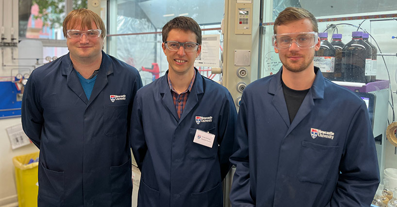 Left to right: Dr Matthew Hopkinson, Dr Roly Armstrong and Matthew Lowe.